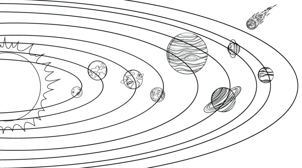 How to Draw the Solar System Step By Step | Tu-Torial.com
