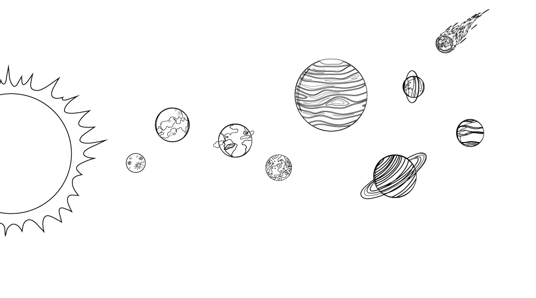 Easy Planets Drawing - HelloArtsy